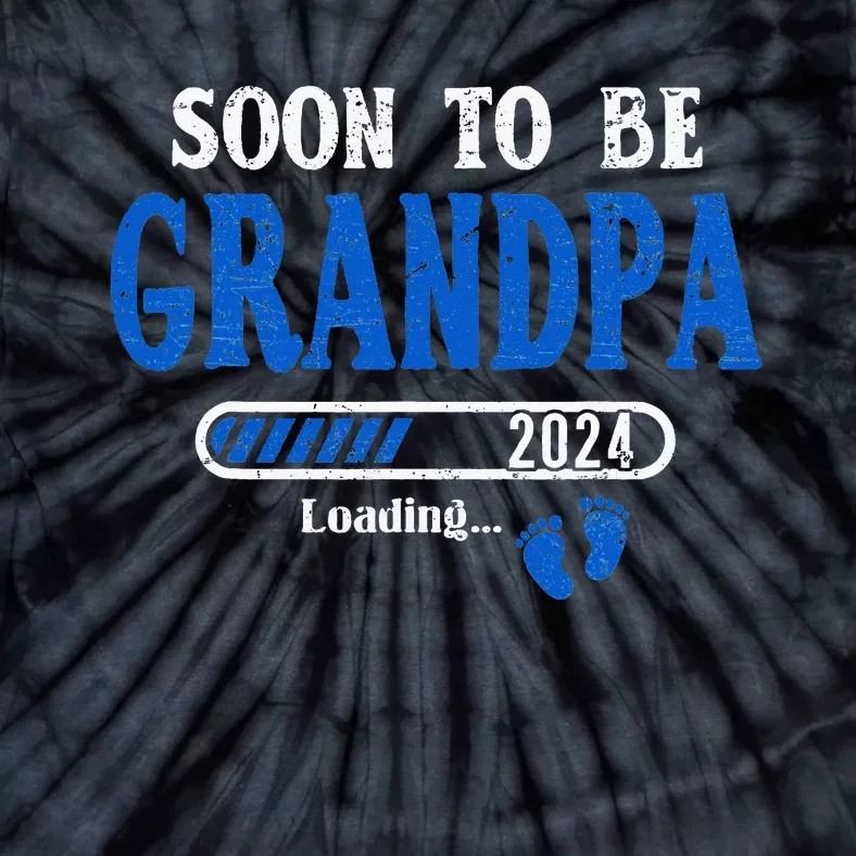 Soon To Be Grandpa Est.2024 New Grandpa Tie-Dye T-Shirt