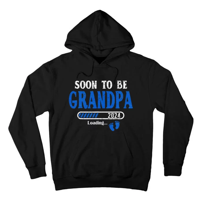 Soon To Be Grandpa Est.2024 New Grandpa Tall Hoodie