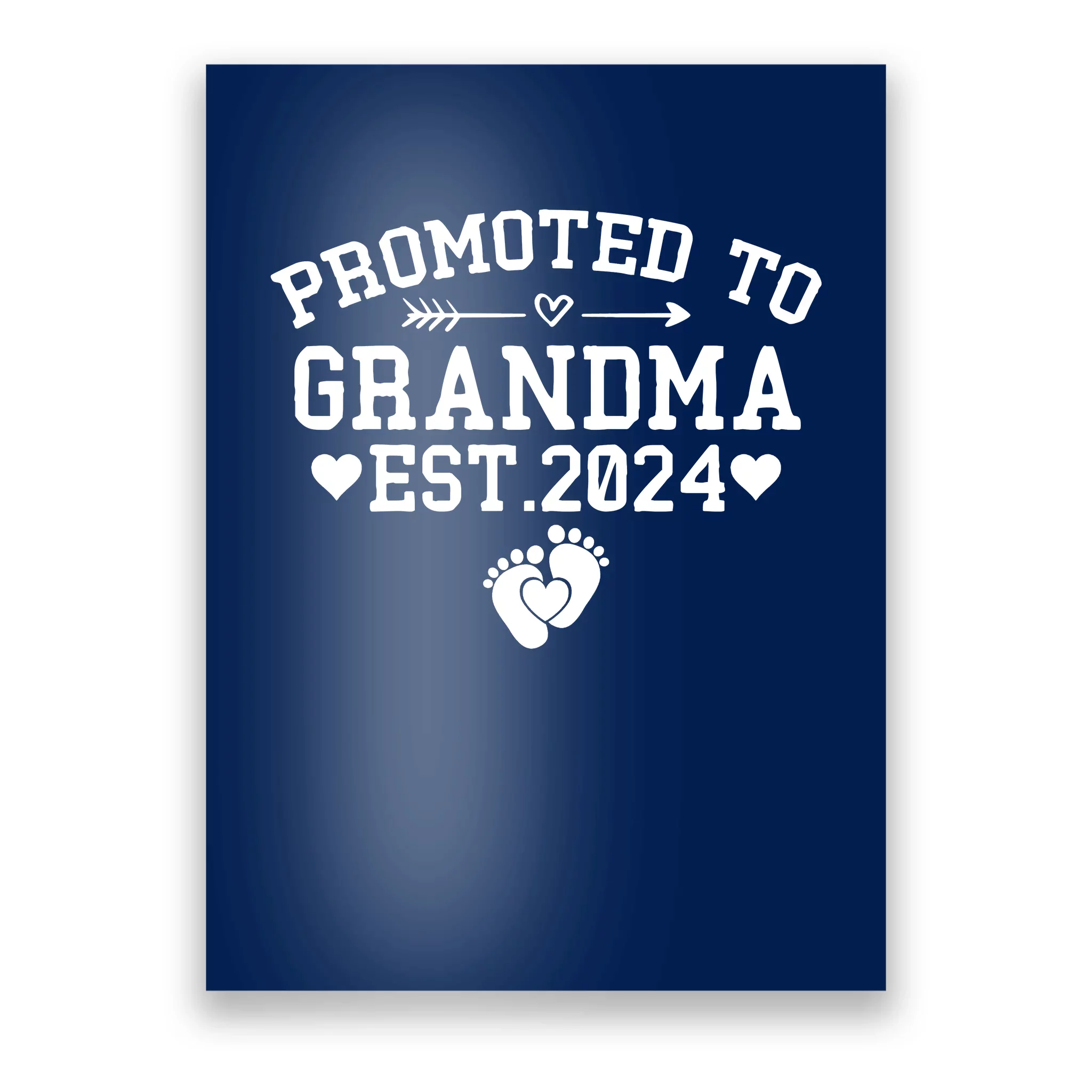 Soon To Be Grandma 2024 Gift Promoted To Grandma Est 2024 Poster   Stb5579362 Soon To Be Grandma 2024 Gift Promoted To Grandma Est 2024  Navy Post Garment.webp