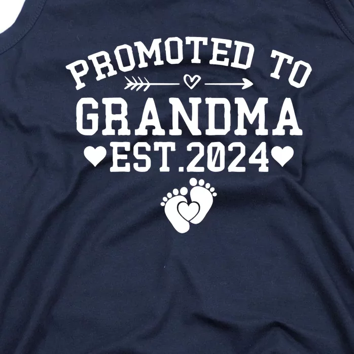 Soon To Be Grandma 2024 Gift Promoted To Grandma Est 2024 Tank Top