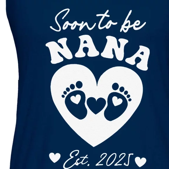 Soon To Be Nana 2025 Mothers Day First Time Mom Pregnancy Ladies Essential Flowy Tank