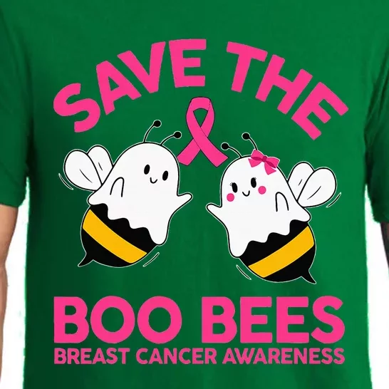 Save The Boobees Boo Bees Breast Cancer Halloween Pajama Set