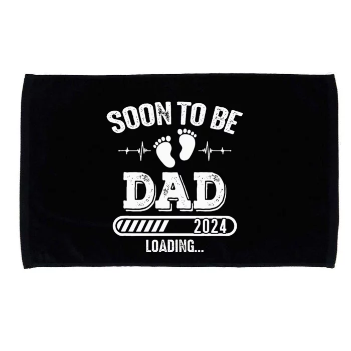 Soon To Be Dad 2024 Loading Microfiber Hand Towel