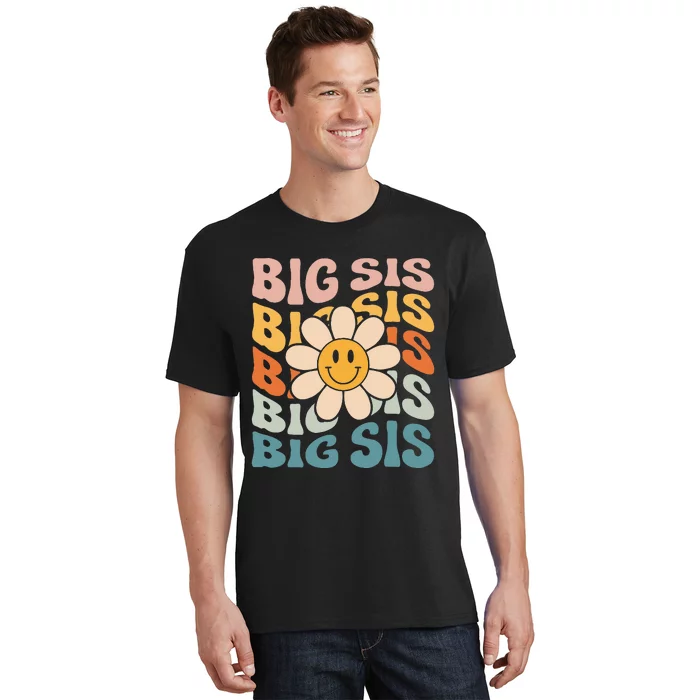 Soon To Be New Big Sister Retro Proud Big Sis Announcement T-Shirt