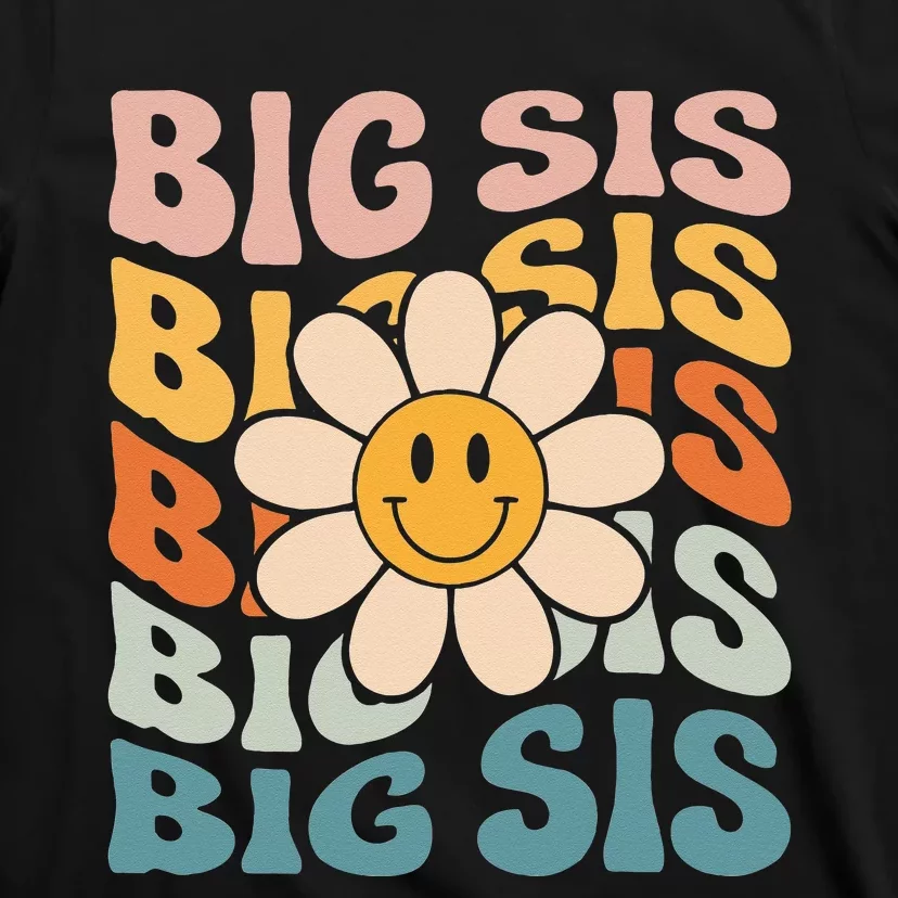 Soon To Be New Big Sister Retro Proud Big Sis Announcement T-Shirt