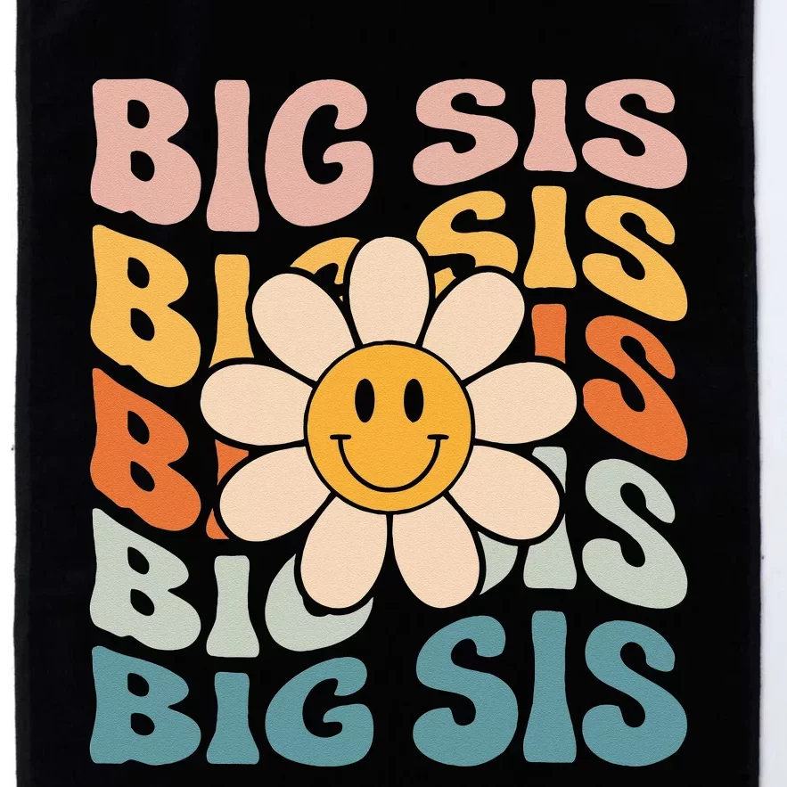 Soon To Be New Big Sister Retro Proud Big Sis Announcement Platinum Collection Golf Towel