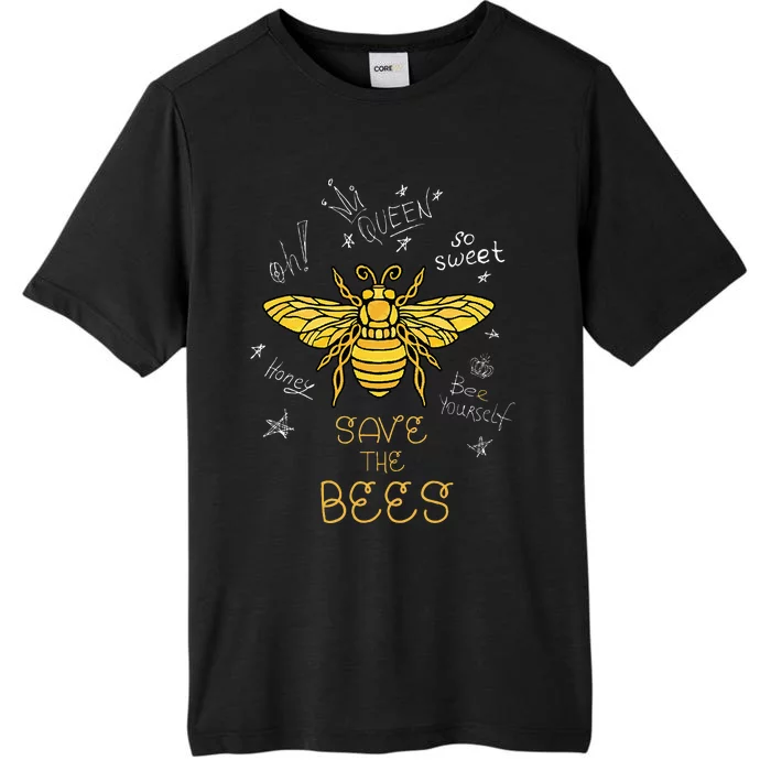 Save The Bees Graffiti Apiary Bee Beekeeper Earth Day ChromaSoft Performance T-Shirt