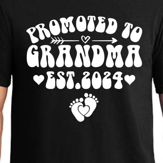 Soon To Be Grandma 2024 Gift Promoted To Grandma Est 2024 Pajama Set