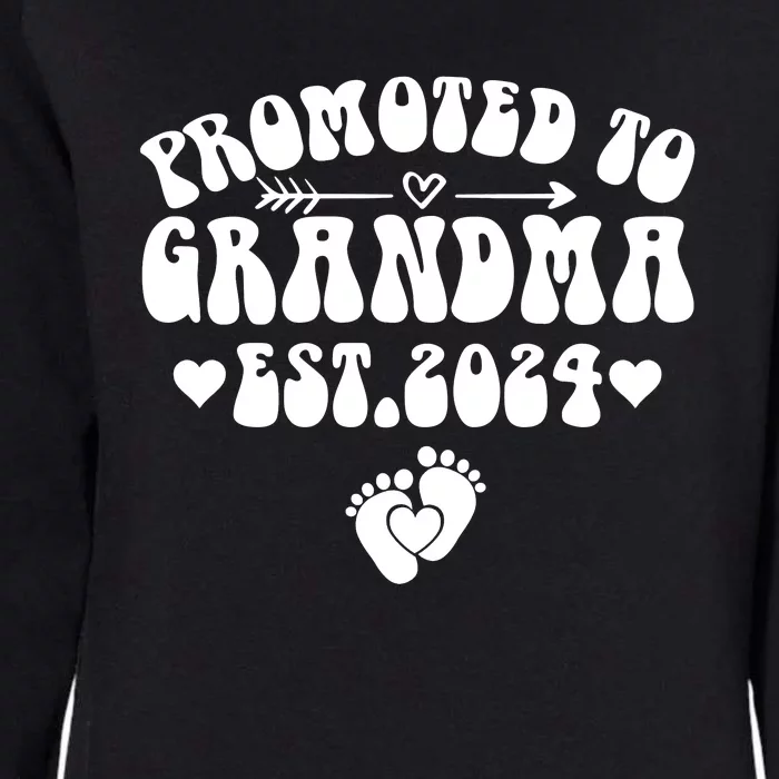 Soon To Be Grandma 2024 Gift Promoted To Grandma Est 2024 Womens California Wash Sweatshirt