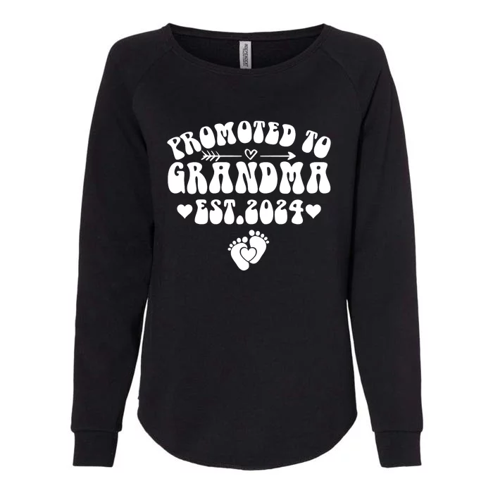 Soon To Be Grandma 2024 Gift Promoted To Grandma Est 2024 Womens California Wash Sweatshirt