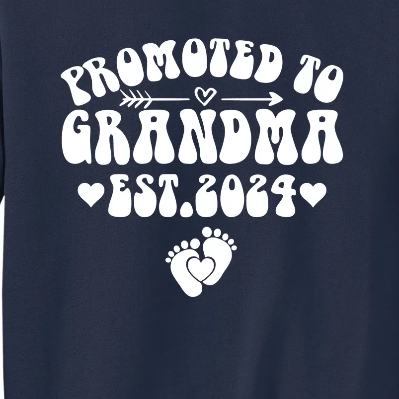 Soon To Be Grandma 2024 Gift Promoted To Grandma Est 2024 Sweatshirt