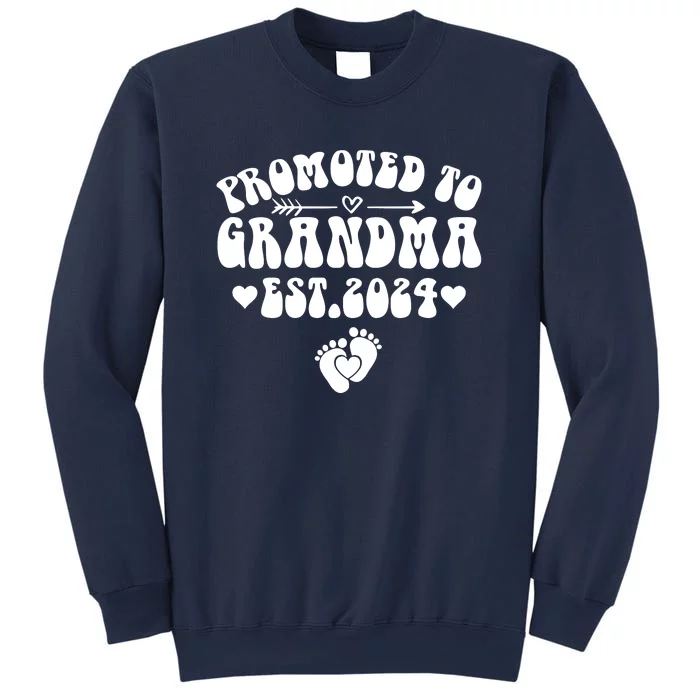 Soon To Be Grandma 2024 Gift Promoted To Grandma Est 2024 Sweatshirt