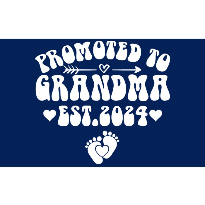 Soon To Be Grandma 2024 Gift Promoted To Grandma Est 2024 Bumper Sticker