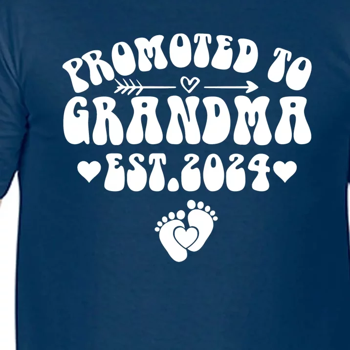 Soon To Be Grandma 2024 Gift Promoted To Grandma Est 2024 Comfort Colors T-Shirt