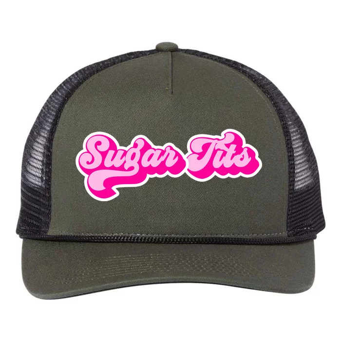 Sugar Tits Bubblegum Retro Rope Trucker Hat Cap