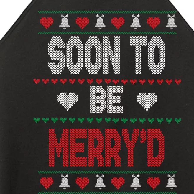 Soon To Be Married MerryD Christmas Bride And Groom Couples Women’s Perfect Tri Rocker Tank