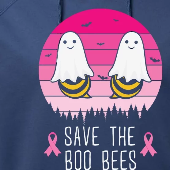 Save The Bbo Bees Breast Cancer Awareness Performance Fleece Hoodie