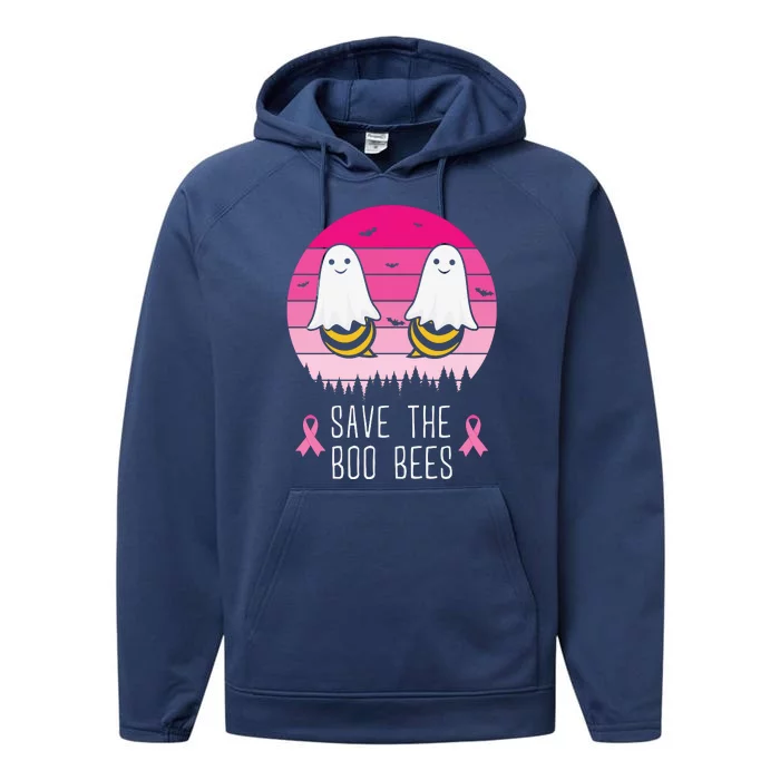 Save The Bbo Bees Breast Cancer Awareness Performance Fleece Hoodie