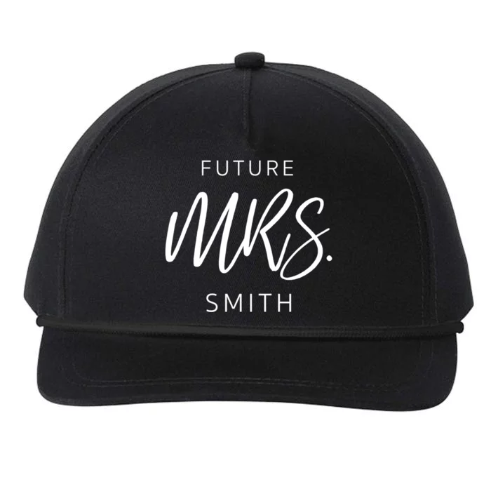 Soon To Be Future Mrs Smith Fiance Engaget Cute Gift Snapback Five-Panel Rope Hat