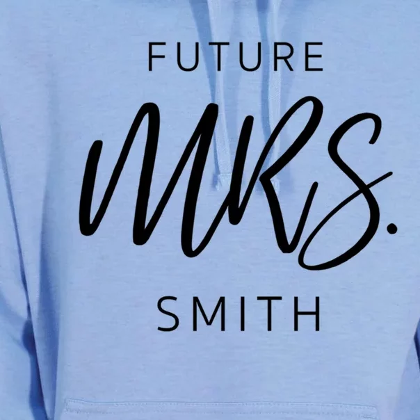 Soon To Be Future Mrs Smith Fiance Engaget Cute Gift Unisex Surf Hoodie