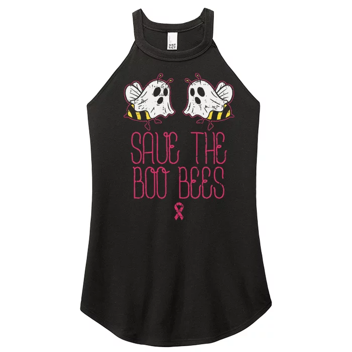 Save The Boobees Boo Bees Breast Cancer Halloween Women’s Perfect Tri Rocker Tank