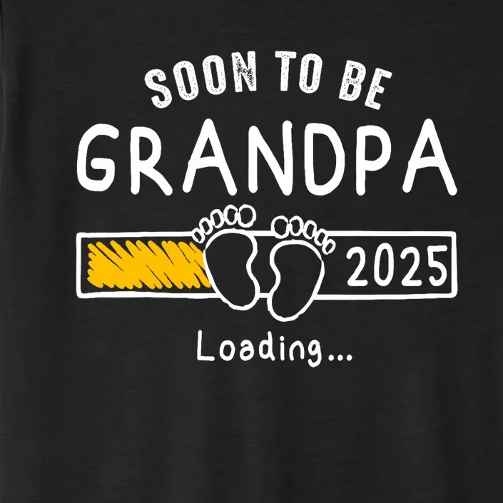 Soon To Be Grandpa 2025 Loading Promoted To Grandpa 2025 ChromaSoft Performance T-Shirt