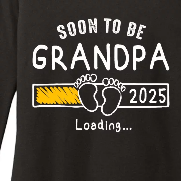 Soon To Be Grandpa 2025 Loading Promoted To Grandpa 2025 Womens CVC Long Sleeve Shirt