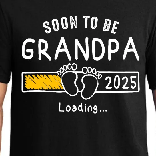 Soon To Be Grandpa 2025 Loading Promoted To Grandpa 2025 Pajama Set