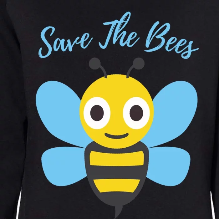 Save The Bees Cute Bee Illustration Gift Adults Cool Gift Womens California Wash Sweatshirt