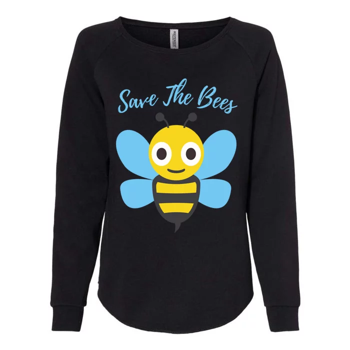 Save The Bees Cute Bee Illustration Gift Adults Cool Gift Womens California Wash Sweatshirt