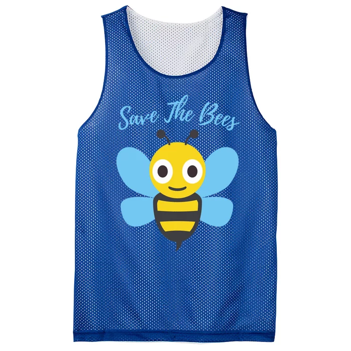 Save The Bees Cute Bee Illustration Gift Adults Cool Gift Mesh Reversible Basketball Jersey Tank