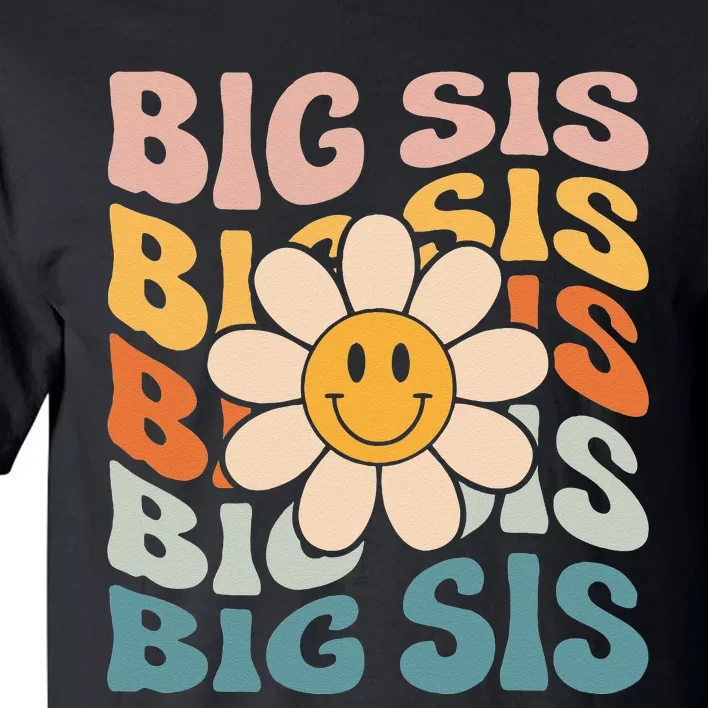 Soon To Be New Big Sister Retro Proud Big Sis Announcement Tall T-Shirt