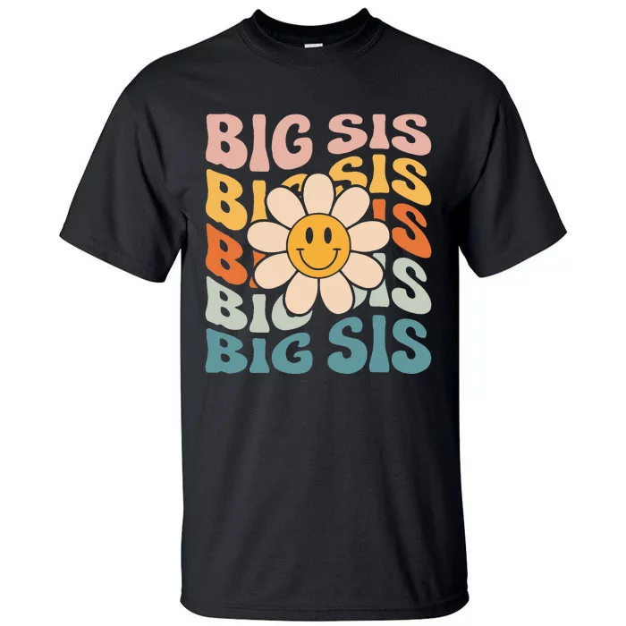 Soon To Be New Big Sister Retro Proud Big Sis Announcement Tall T-Shirt