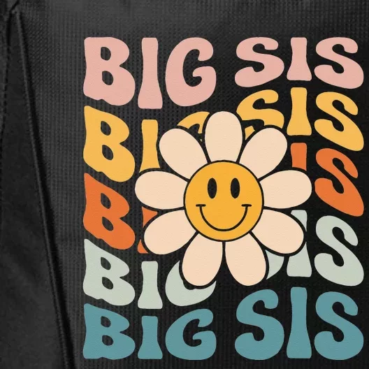 Soon To Be New Big Sister Retro Proud Big Sis Announcement City Backpack