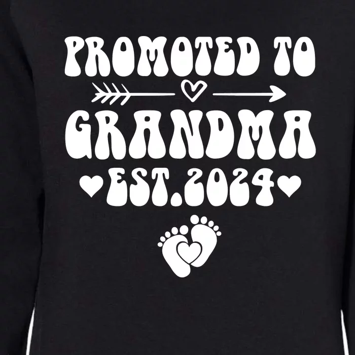 Soon To Be Grandma 2024 Gift Promoted To Grandma Est 2024 Womens California Wash Sweatshirt