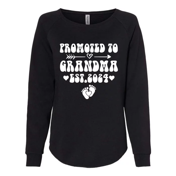 Soon To Be Grandma 2024 Gift Promoted To Grandma Est 2024 Womens California Wash Sweatshirt