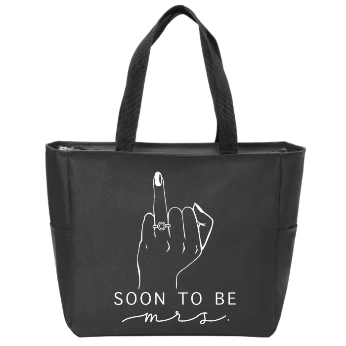 Soon To Be Mrs. Bachelorette Party Zip Tote Bag