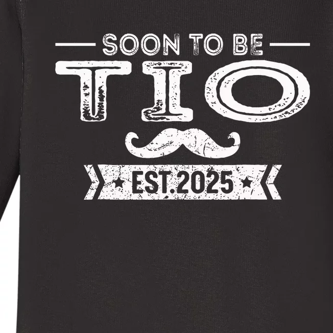 Soon To Be Tio Est 2025 Pregnancy Announcement Uncle Baby Long Sleeve Bodysuit