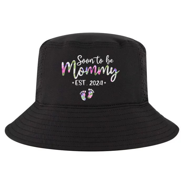 Soon To Be Mommy Mom Est. 2024 Expect Baby Funny Pregnancy Cool Comfort Performance Bucket Hat