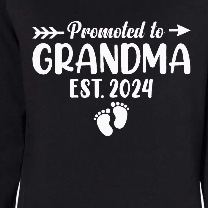 Soon To Be Grandma 2024 Gift Promoted To Grandma Est 2024 Womens California Wash Sweatshirt