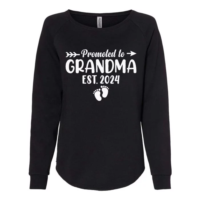 Soon To Be Grandma 2024 Gift Promoted To Grandma Est 2024 Womens California Wash Sweatshirt