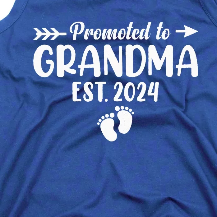 Soon To Be Grandma 2024 Gift Promoted To Grandma Est 2024 Tank Top