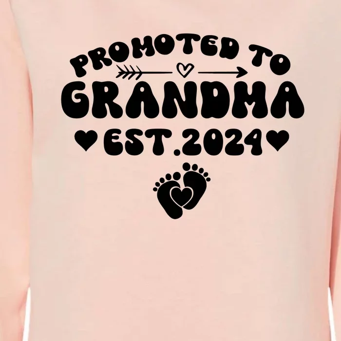 Soon To Be Grandma 2024 Gift Promoted To Grandma Est 2024 Womens California Wash Sweatshirt