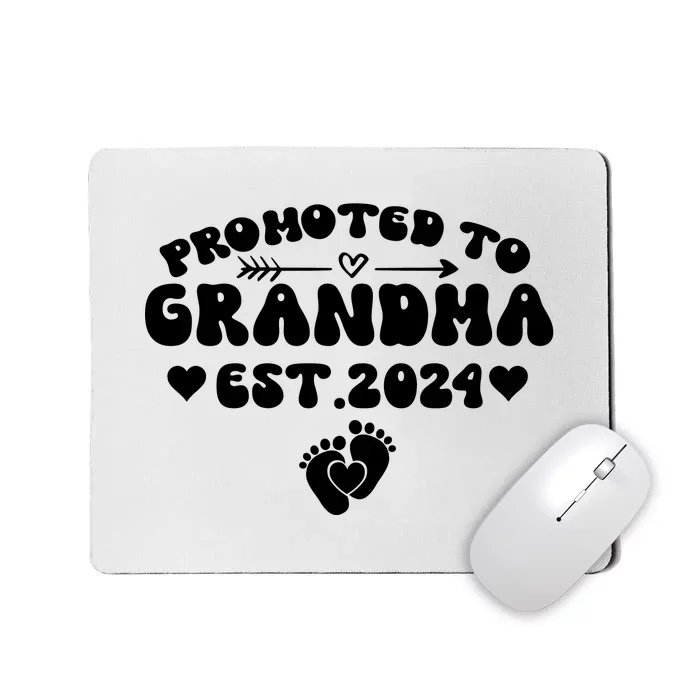 Soon To Be Grandma 2024 Gift Promoted To Grandma Est 2024 Mousepad