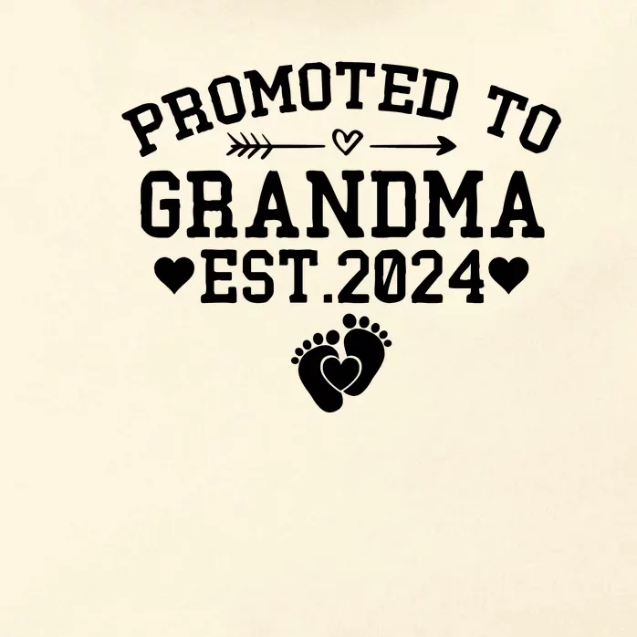 Soon To Be Grandma 2024 Gift Promoted To Grandma Est 2024 Zip Tote Bag