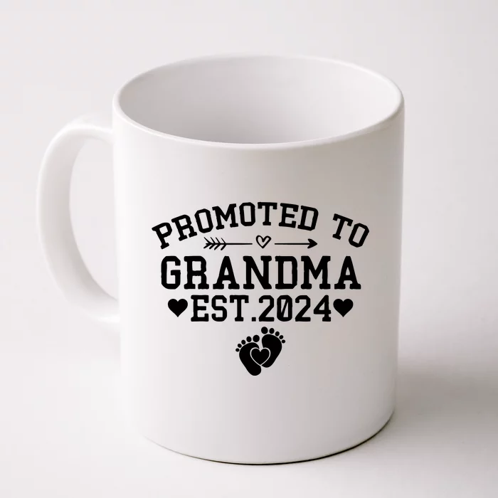 Soon To Be Grandma 2024 Gift Promoted To Grandma Est 2024 Front & Back