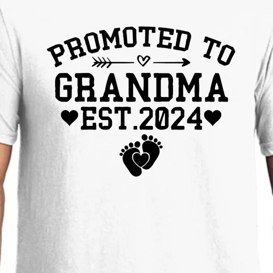 Soon To Be Grandma 2024 Gift Promoted To Grandma Est 2024 Pajama Set