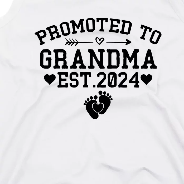 Soon To Be Grandma 2024 Gift Promoted To Grandma Est 2024 Tank Top