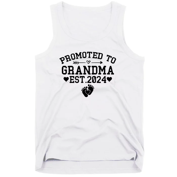 Soon To Be Grandma 2024 Gift Promoted To Grandma Est 2024 Tank Top