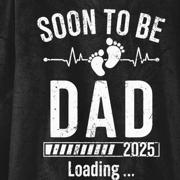 Soon To Be Dad Est 2025 New Dad To Be 2025 Hooded Wearable Blanket